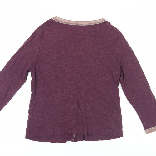 Marks & Spencer Women's Purple Cardigan, Size 12, V-Neck