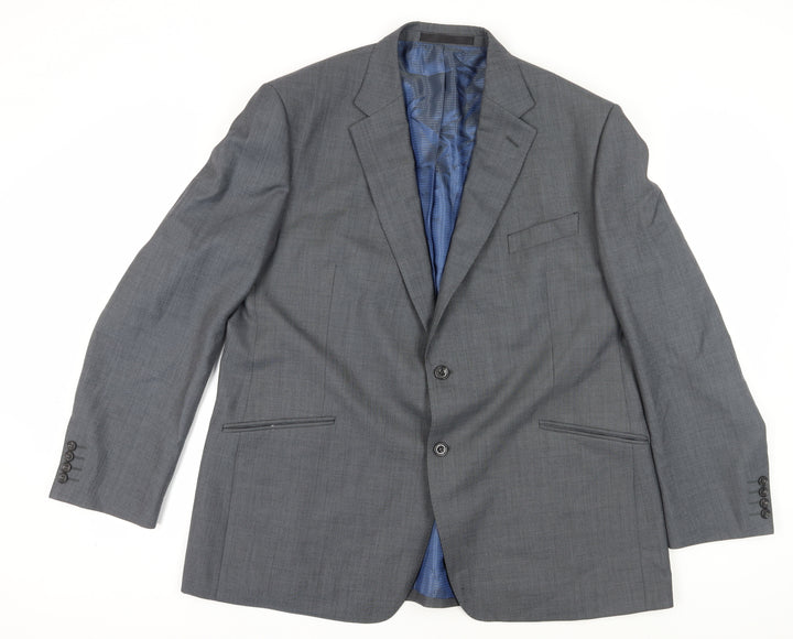 Marks and Spencer Men's Grey Blazer, 48R, Wool, Formal