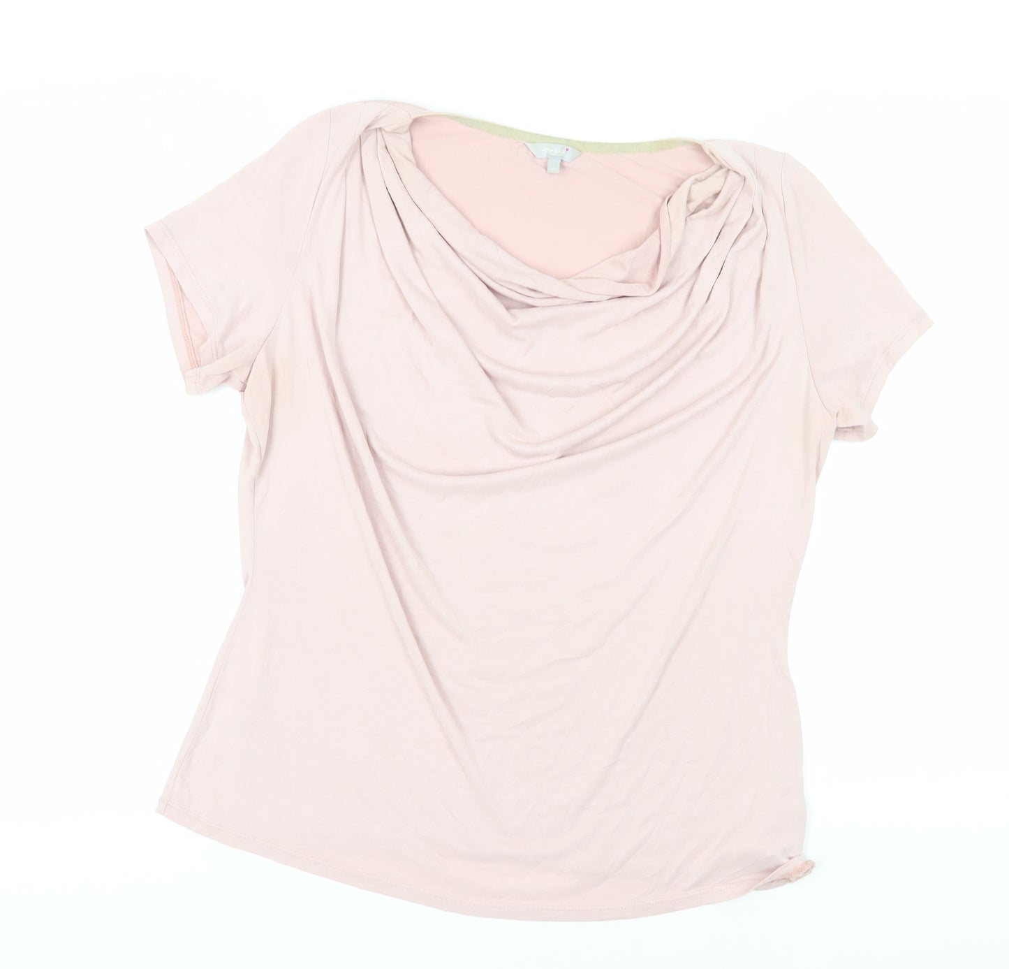 Marks and Spencer Women’s Pink Cowl Neck T-Shirt Size 16