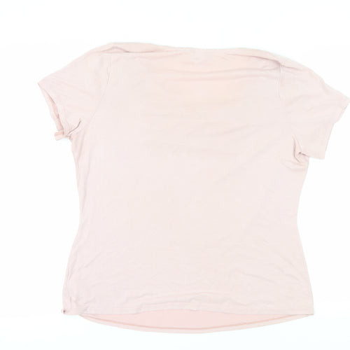 Marks and Spencer Women’s Pink Cowl Neck T-Shirt Size 16