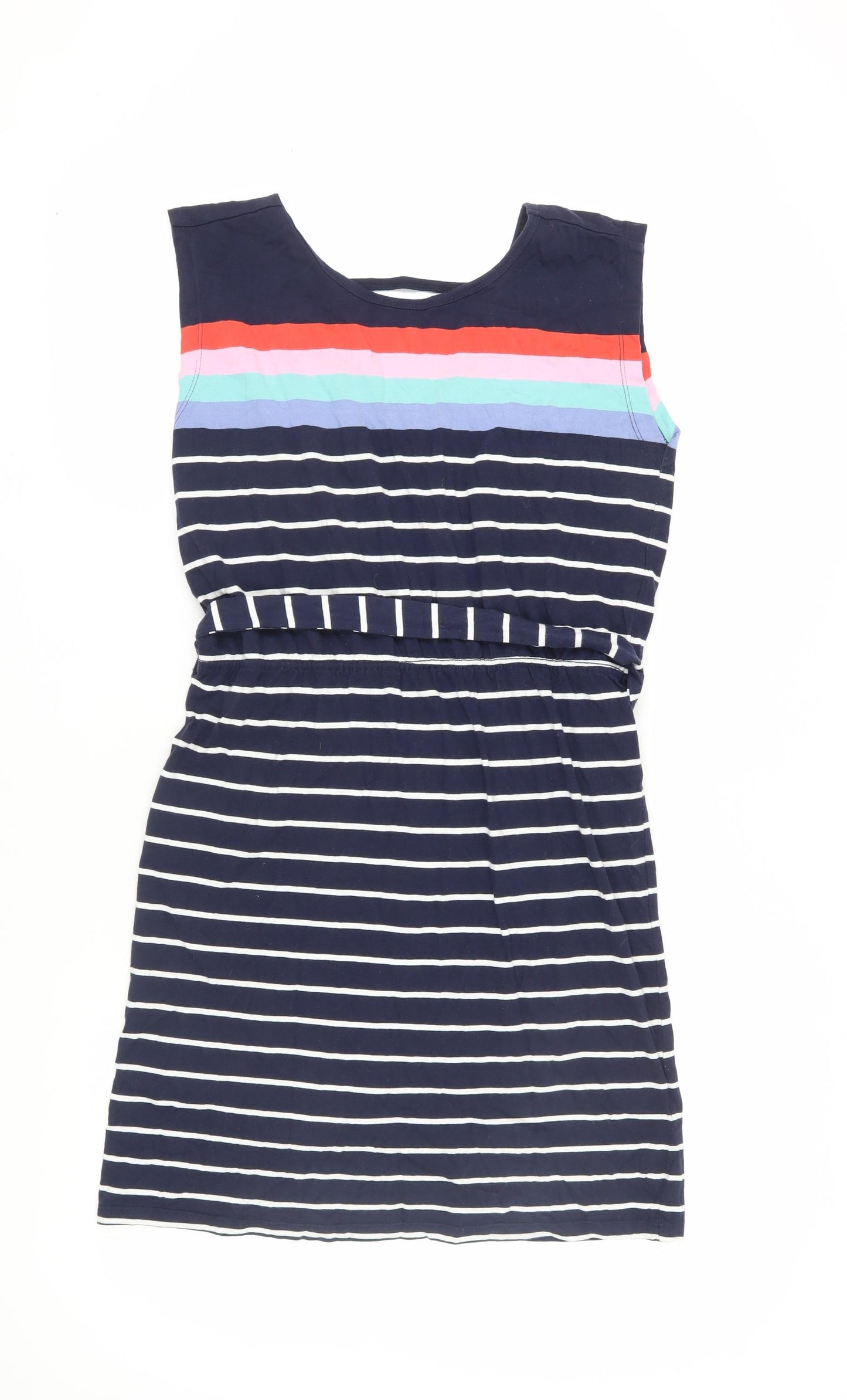 Sugarhill Women's Multicoloured Striped Shift Dress Size 14