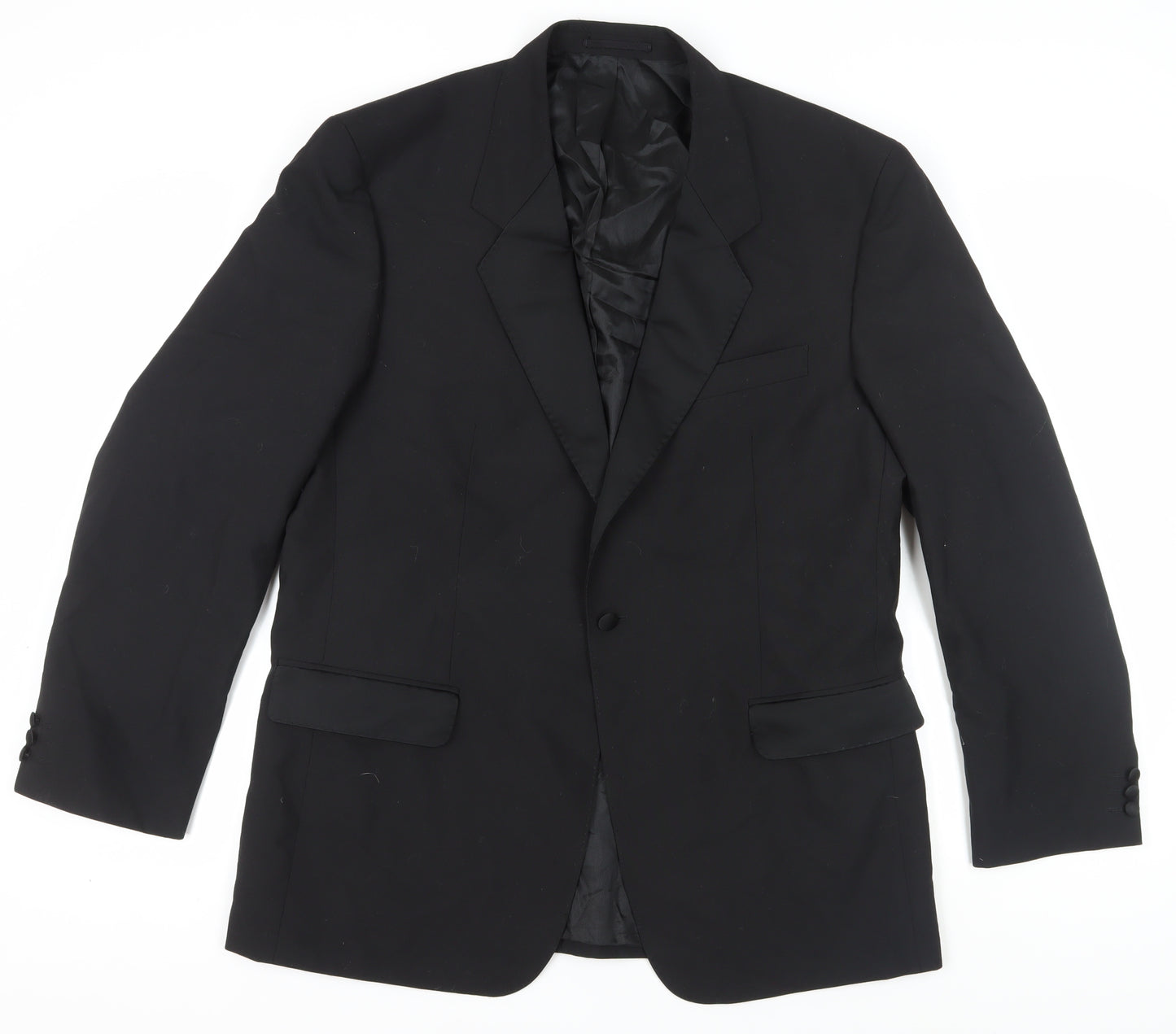 Varteks Men's Black Regular Blazer, Size 44R