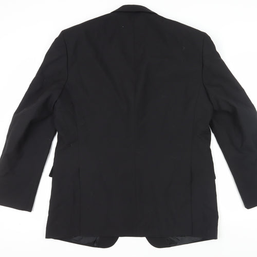 Varteks Men's Black Regular Blazer, Size 44R