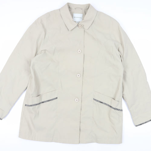 Holmewood Women's Beige Mid-Length Coat Size 18