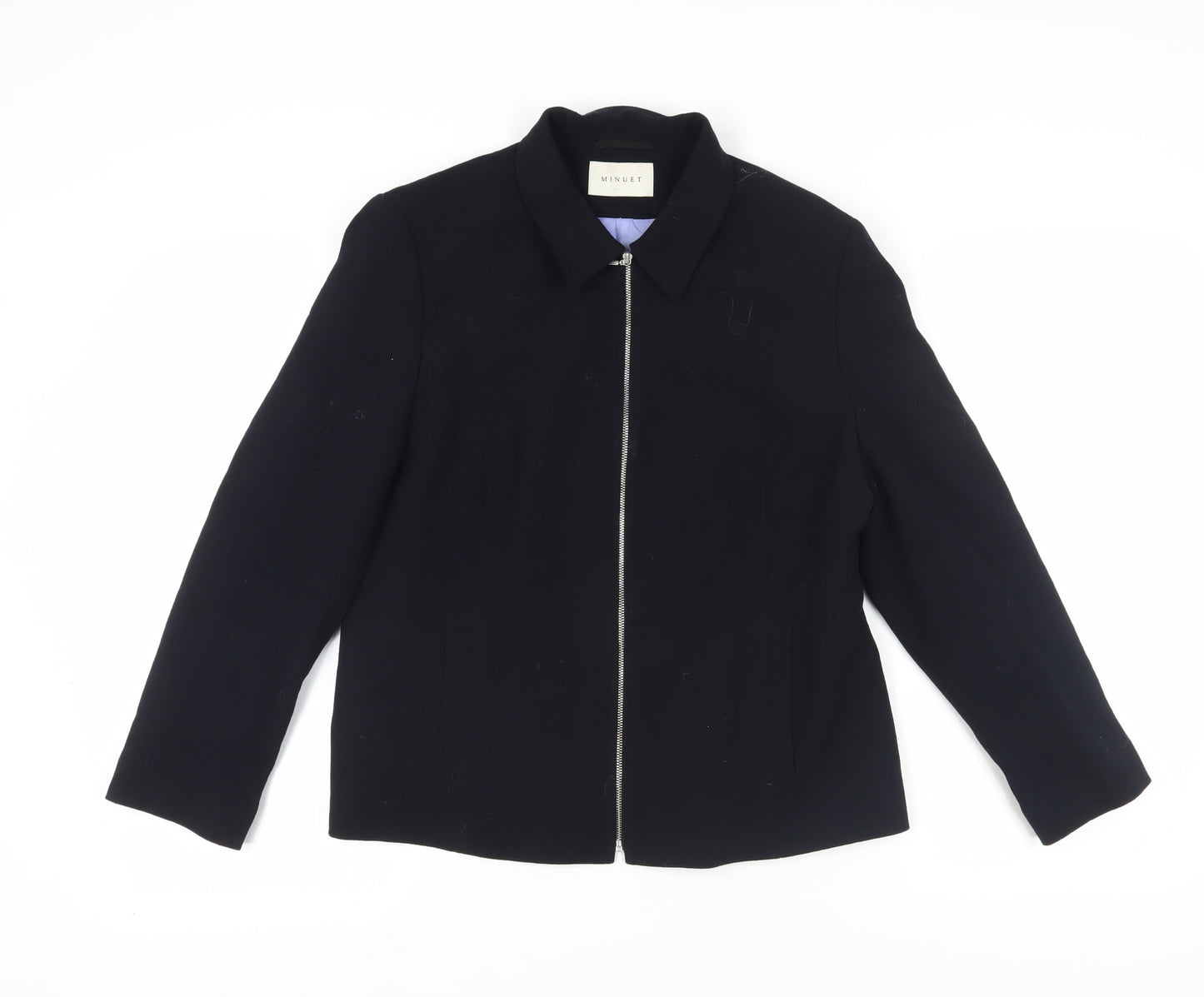 Minuet Women's Black Wool Suit Jacket Size 16