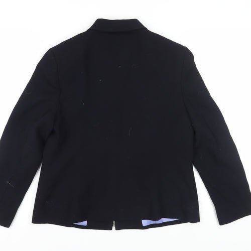 Minuet Women's Black Wool Suit Jacket Size 16
