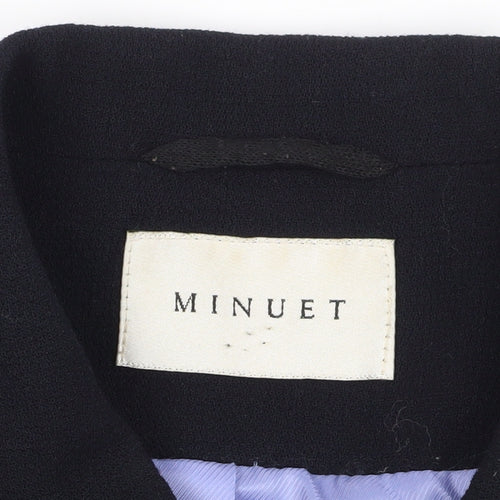Minuet Women's Black Wool Suit Jacket Size 16