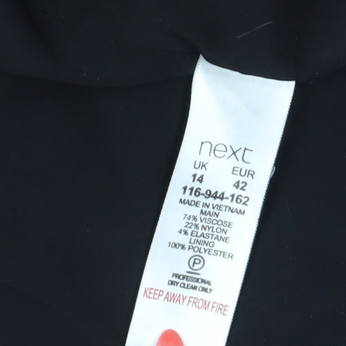 Next Women's Black Blazer UK 14 Regular Formal