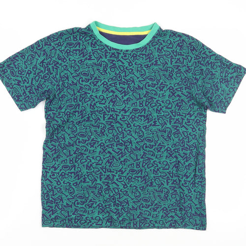 Marks and Spencer Boys Green Graphic Print T-Shirt - 16 Years