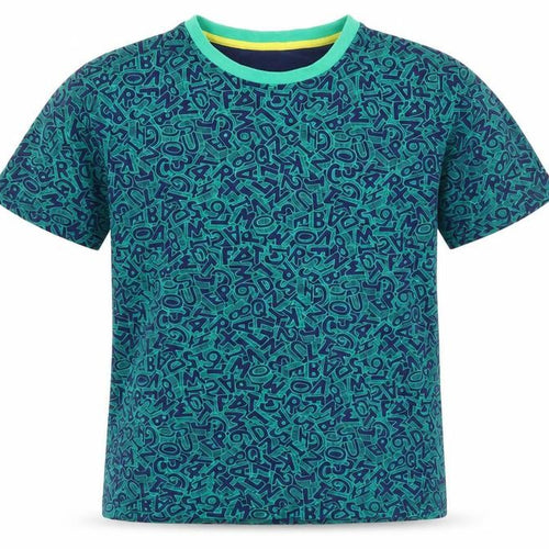 Marks and Spencer Boys Green Graphic Print T-Shirt - 16 Years