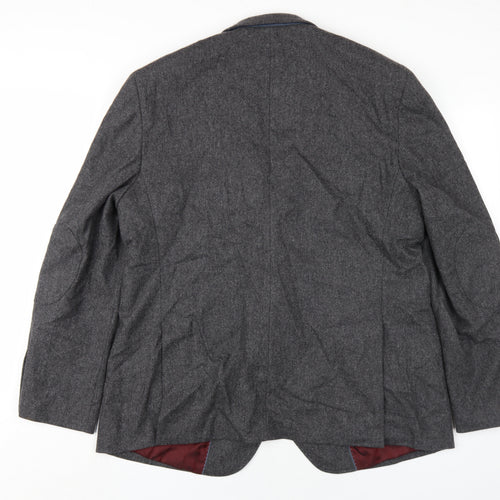 Marks and Spencer Grey Wool Men's Blazer Size 44