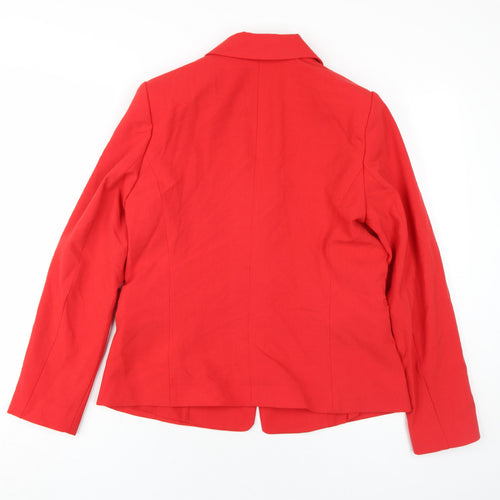 Camaieu Women's Red Blazer - Size 12, Business Wear