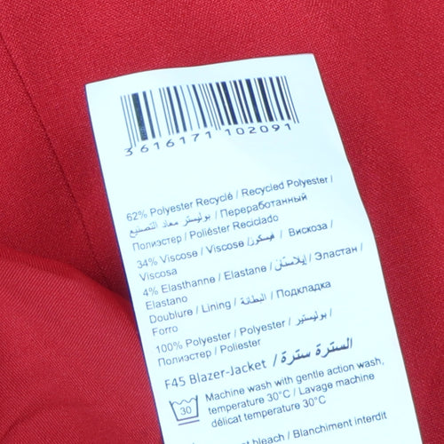 Camaieu Women's Red Blazer - Size 12, Business Wear