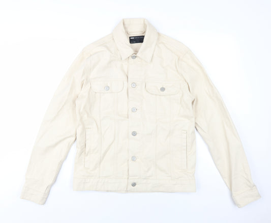 ASOS DESIGN Men's Beige Denim Jacket S