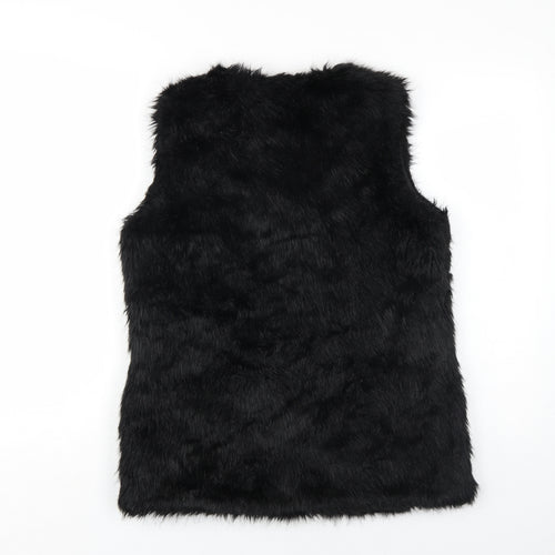 Malvin Women Black Gilet Size 10 Casual Sleeveless