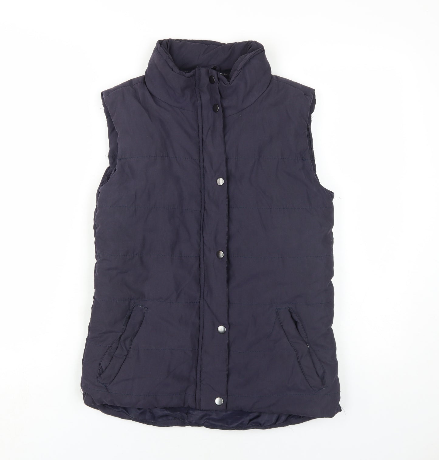 Red Fleece Women's Blue Padded Gilet Casual UK 8