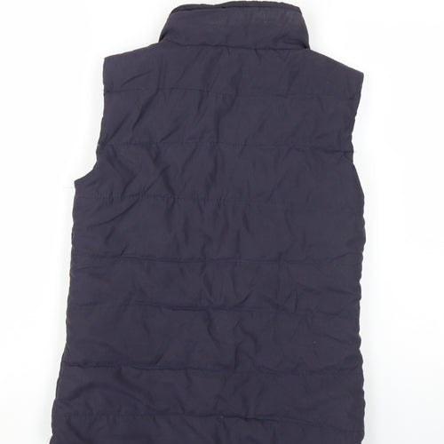 Red Fleece Women's Blue Padded Gilet Casual UK 8