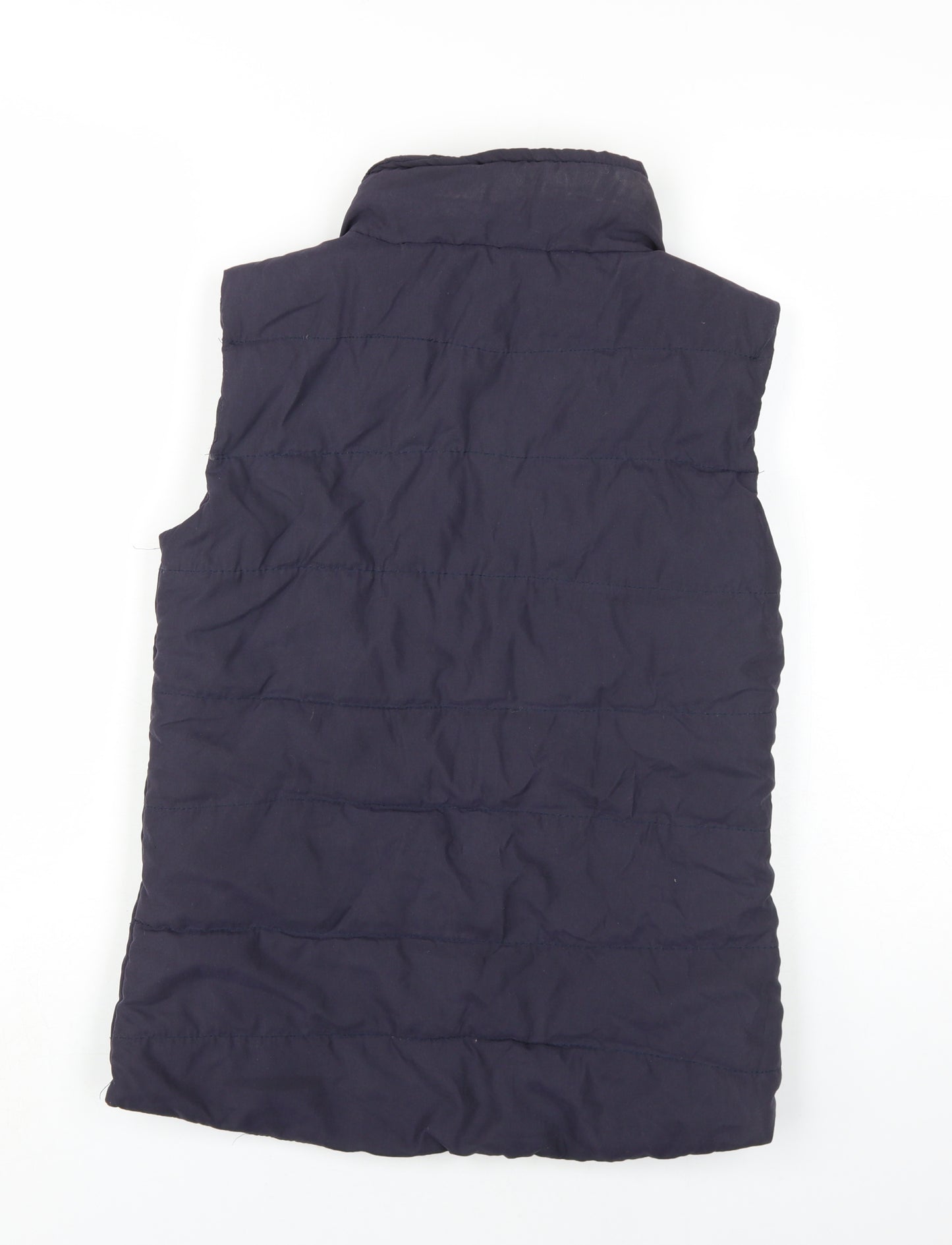 Red Fleece Women's Blue Padded Gilet Casual UK 8