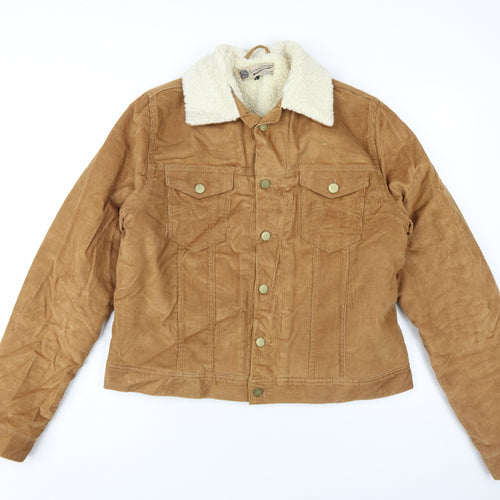 Superior Garments Men's Brown Corduroy Trucker Jacket L