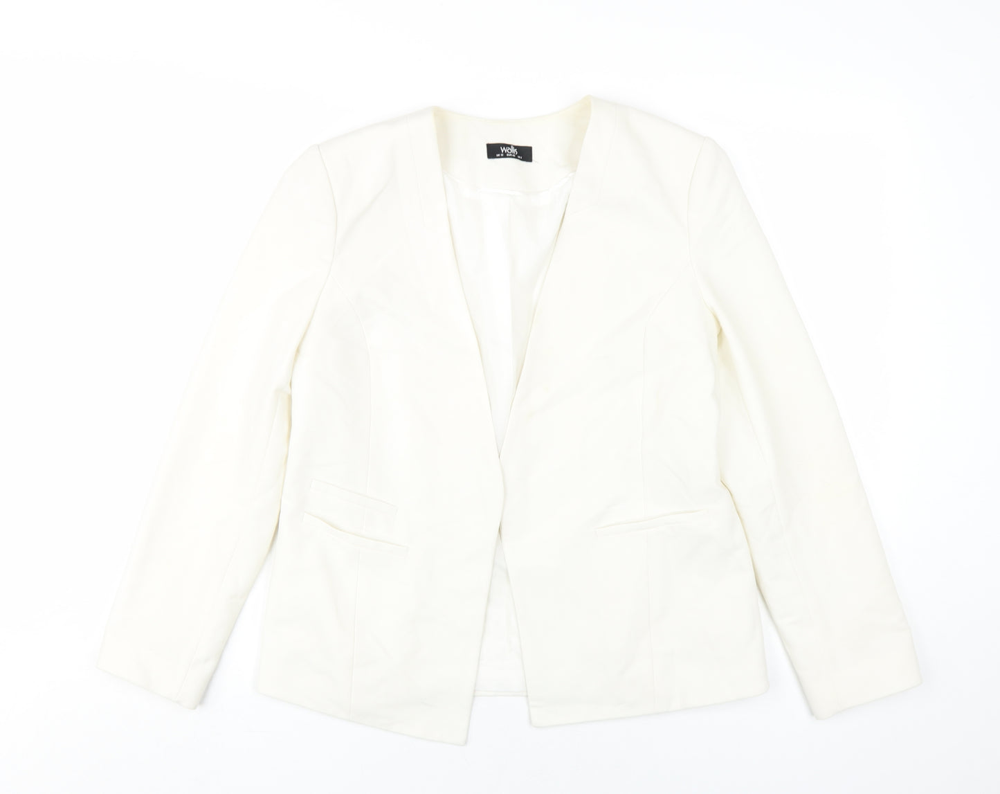 Wallis Women's Ivory Long Sleeve Blazer