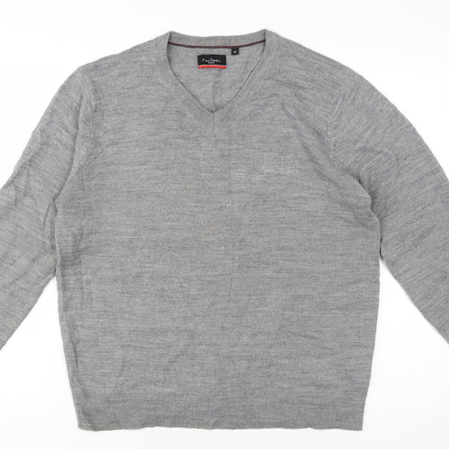 Pierre Cardin Men's Grey Pullover Jumper, M, Acrylic