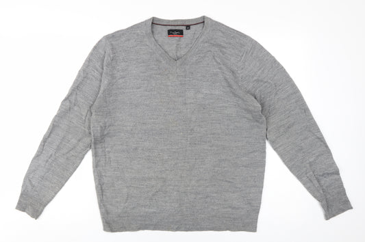 Pierre Cardin Men's Grey Pullover Jumper, M, Acrylic