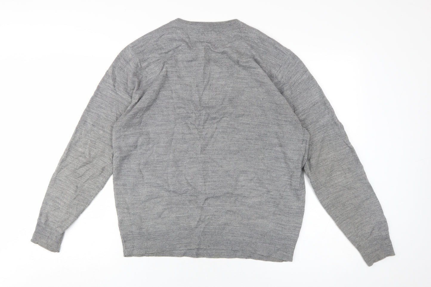 Pierre Cardin Men's Grey Pullover Jumper, M, Acrylic