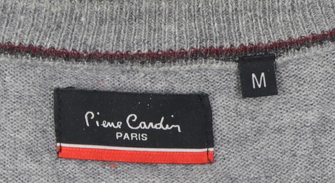 Pierre Cardin Men's Grey Pullover Jumper, M, Acrylic