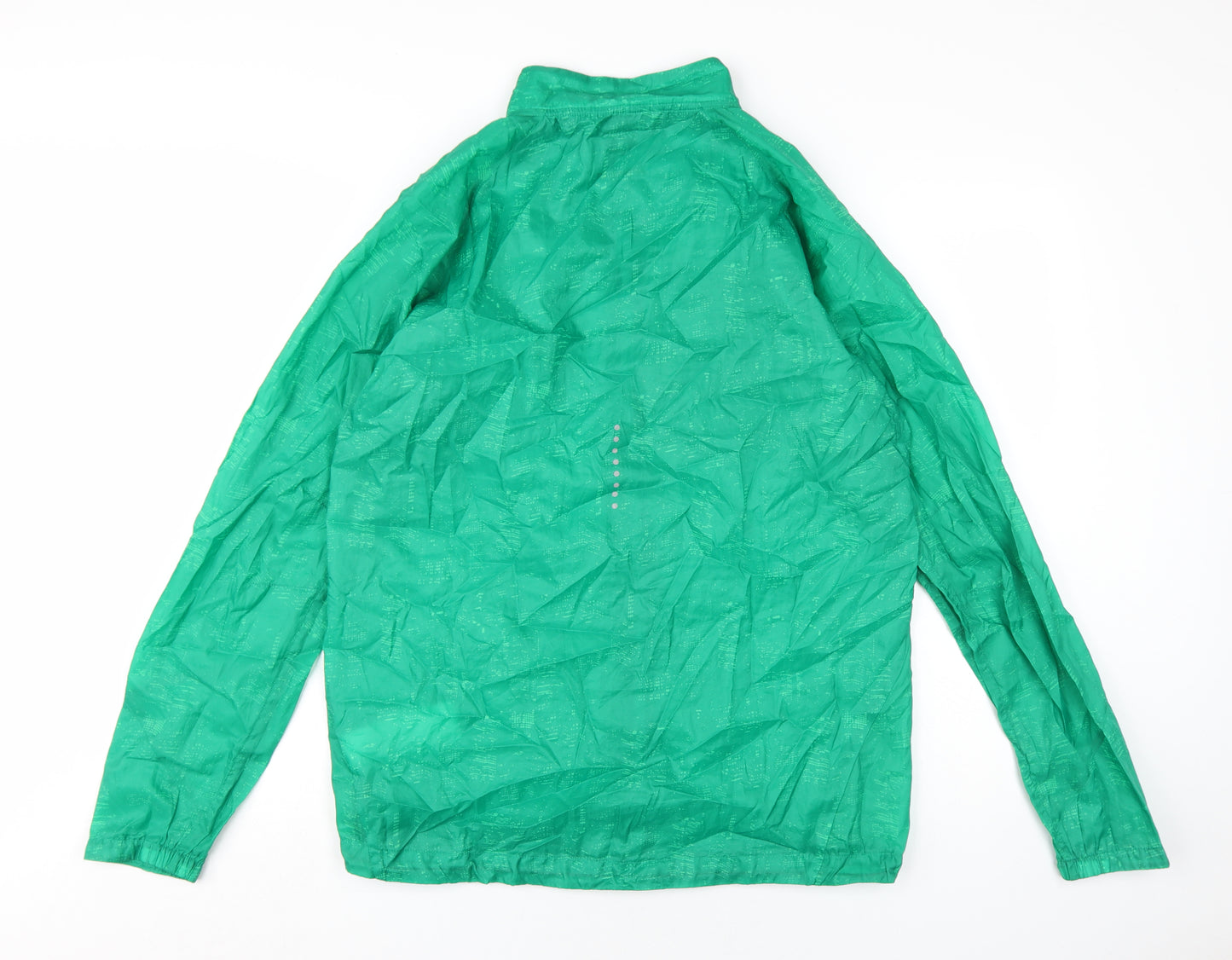 Asics Men's Green Windbreaker Jacket Size L