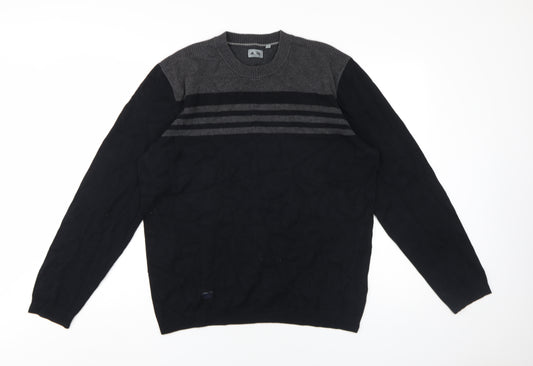 Adidas Men's Black Medium Pullover Jumper