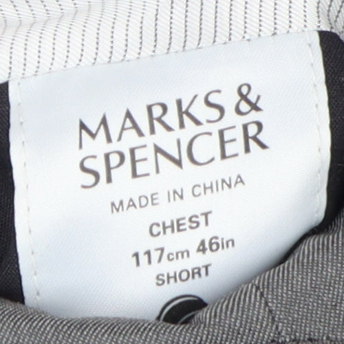 Marks and Spencer Men's Grey 46 Short Suit Jacket
