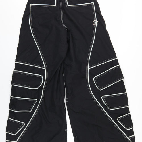 HDR Unisex Cargo Trousers, Black, M, 90s Style