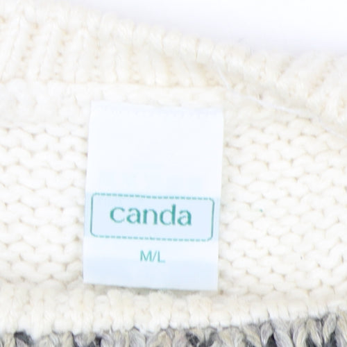 Canda Women's Multicoloured M Pullover Jumper