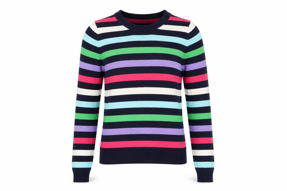 Gap Girls Striped Cotton Crew Neck Jumper XL