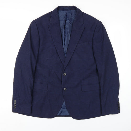 Moss 1851 Men's Blue Slim Fit Blazer 44R