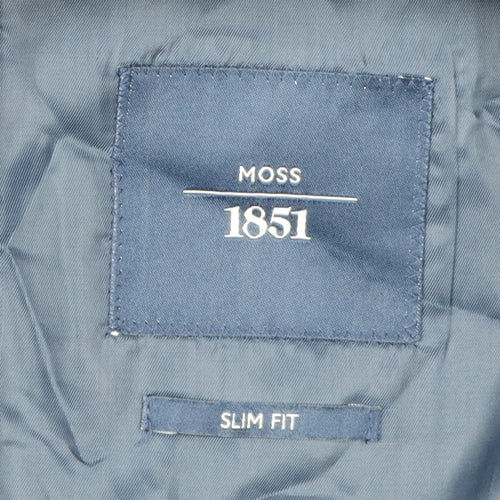 Moss 1851 Men's Blue Slim Fit Blazer 44R