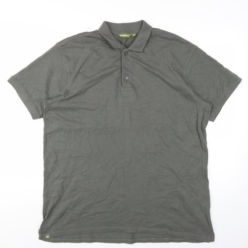 Brasher Men's Grey 2XL Polo Shirt - Casual & Breathable