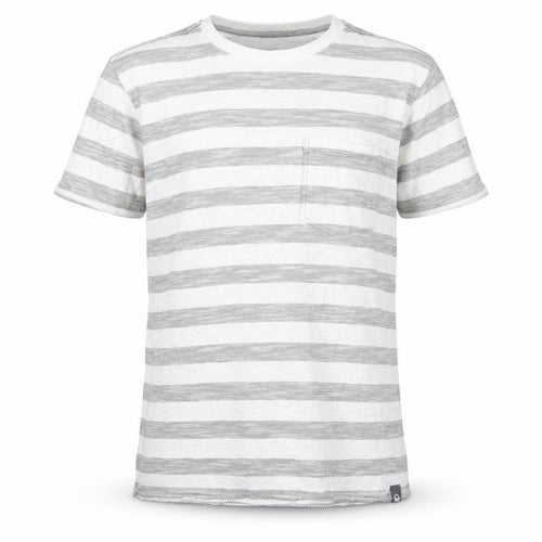 Benetton Boys Grey Striped T-Shirt, Size 10-11 Years, Cotton