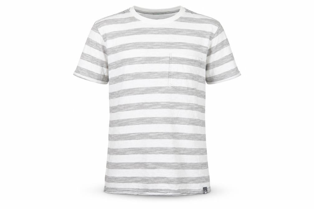 Benetton Boys Grey Striped T-Shirt, Size 10-11 Years, Cotton