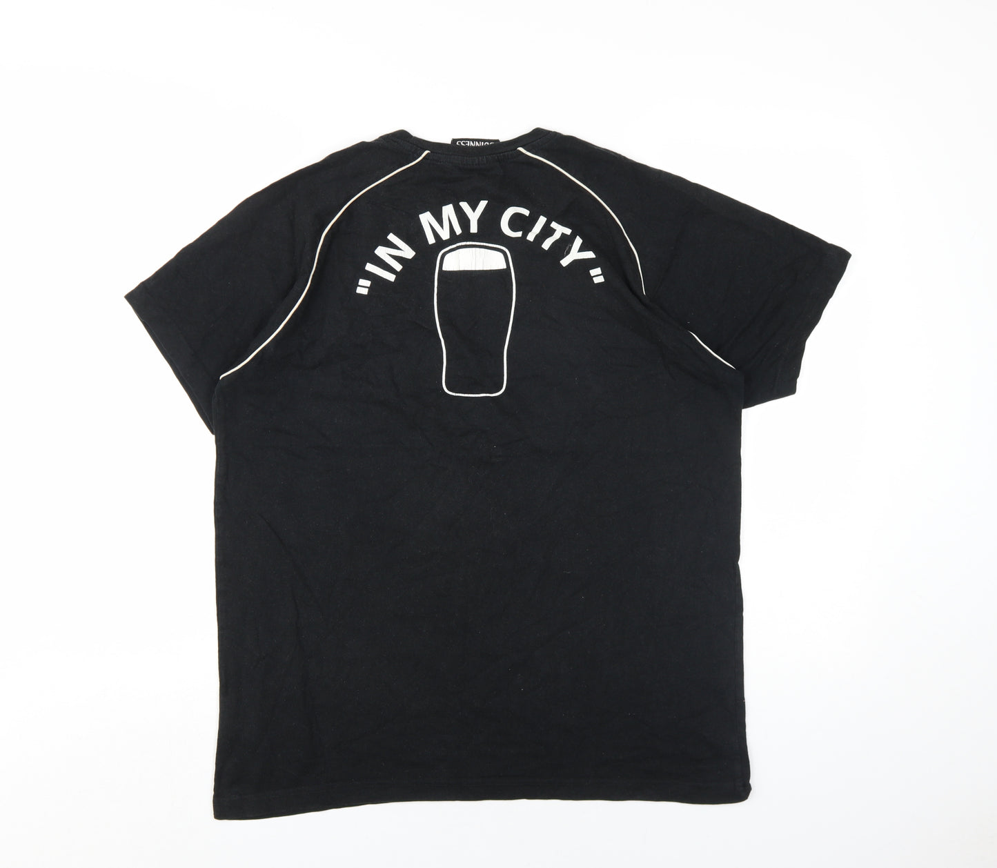 Guinness Men's Black L/XL Graphic T-Shirt