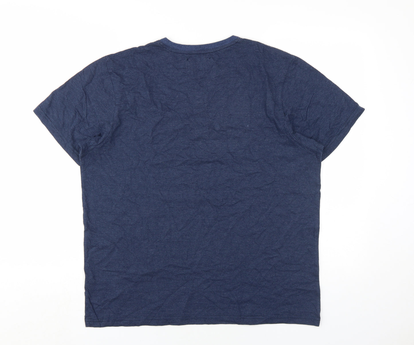Maine New England Men's Blue Henley T-Shirt, Size M