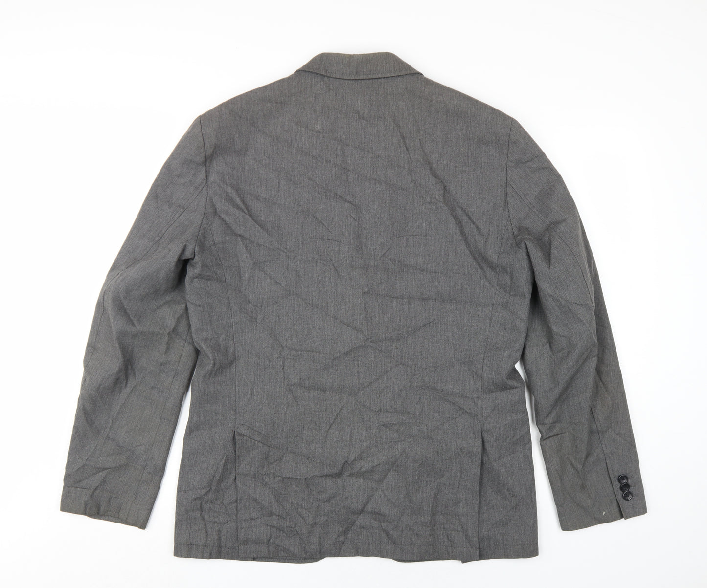 Gap Men's Grey Single-Breasted Blazer, Size M