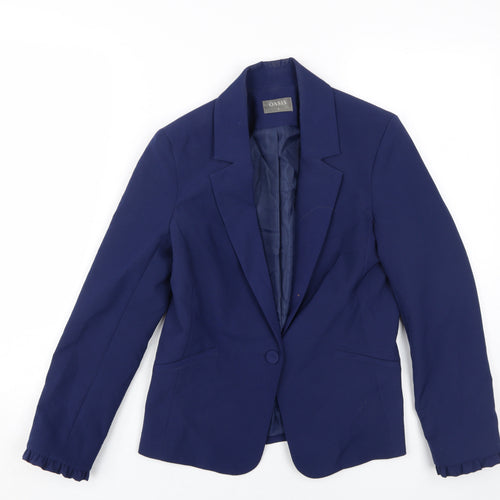 Oasis Women's Blue Slim Fit Blazer UK 6
