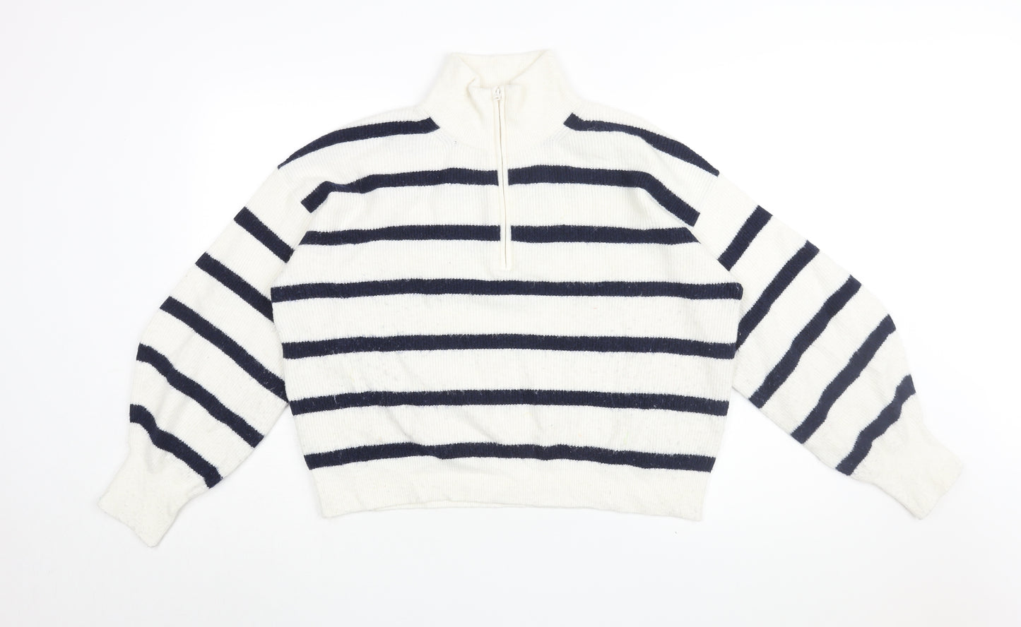 French Connection Women's L Multicolour Striped Pullover Jumper