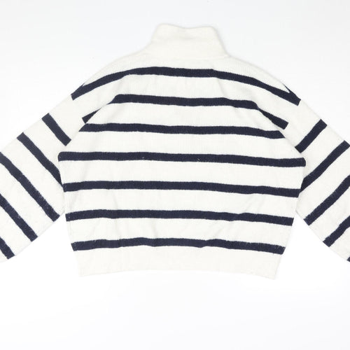 French Connection Women's L Multicolour Striped Pullover Jumper