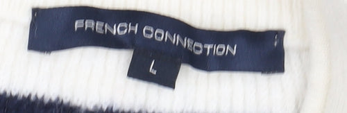 French Connection Women's L Multicolour Striped Pullover Jumper