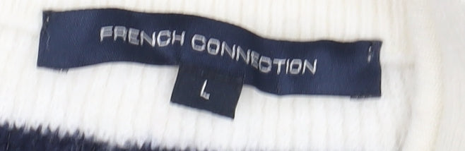 French Connection Women's L Multicolour Striped Pullover Jumper