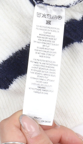 French Connection Women's L Multicolour Striped Pullover Jumper