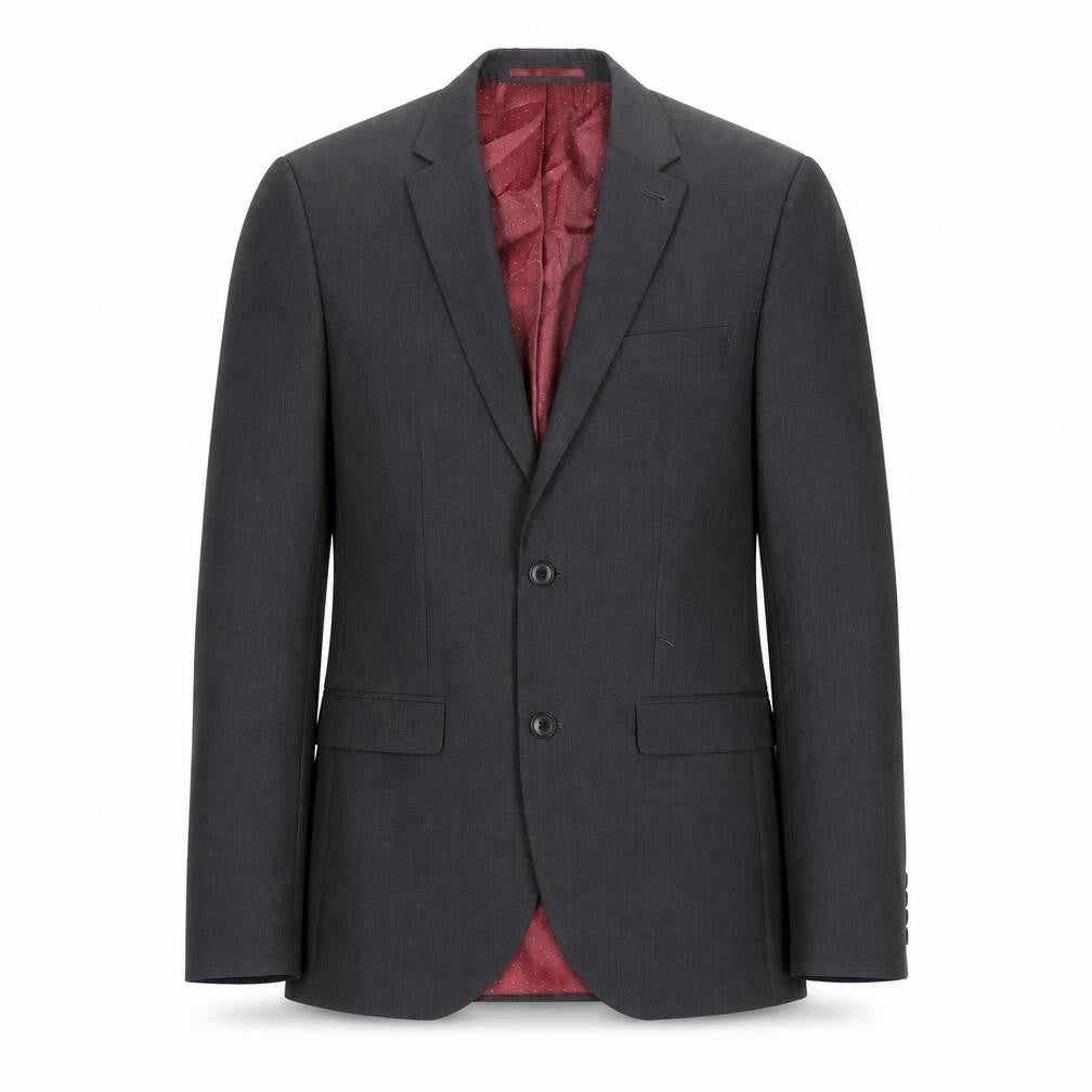 Front view of Next Men's Black Suit Jacket 36L Regular Fit