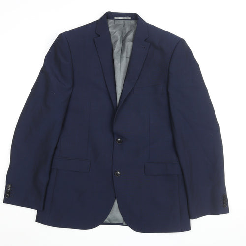Next Men's Blue Blazer, Size 40, Single-Breasted